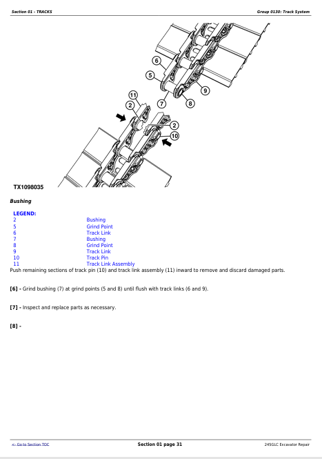 JOHN DEERE 245GLC IT4 EXCAVATOR REPAIR TECHNICAL MANUAL TM12663