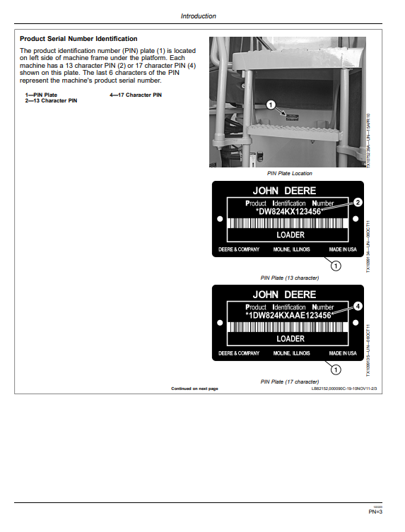 JOHN DEERE 824K 4WD LOADER OPERATOR MANUAL OMT260590