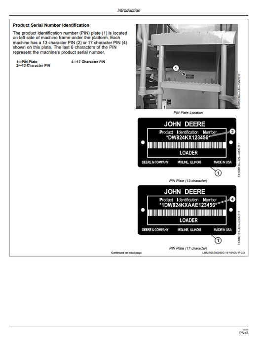 JOHN DEERE 824K 4WD LOADER OPERATOR MANUAL OMT260590