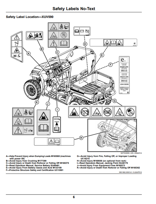 JOHN DEERE XUV590M, XUV590M S4 GATOR™ UTILITY VEHICLE OPERATOR MANUAL OMUC21097