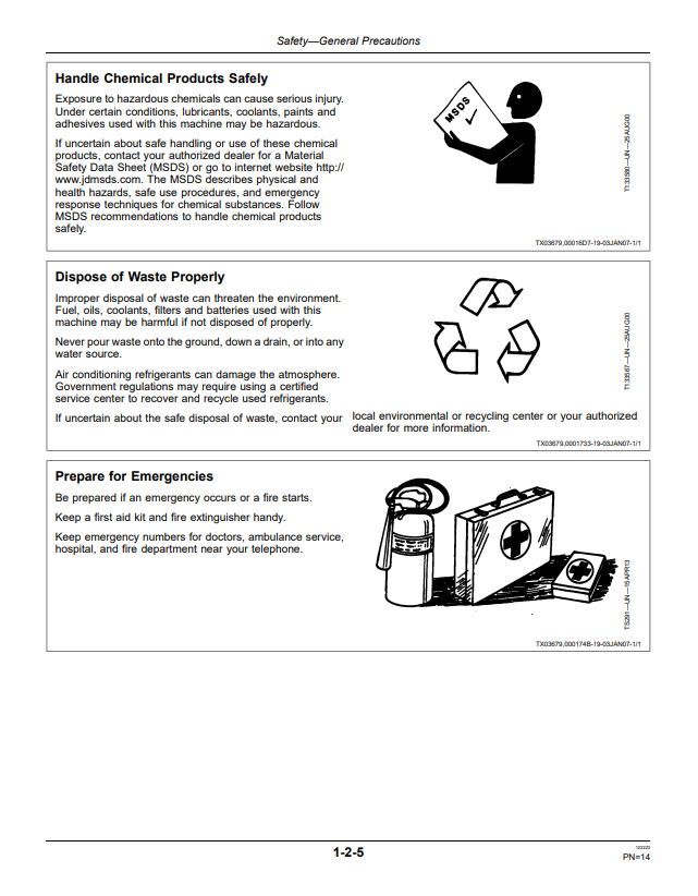 JOHN DEERE 17D EXCAVATOR OPERATOR MANUAL OMT228734