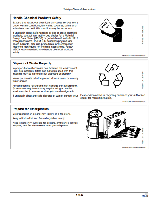 JOHN DEERE 17D EXCAVATOR OPERATOR MANUAL OMT228734
