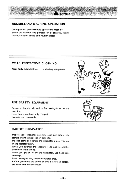 HITACHI EX120 HYDRAULIC EXCAVATOR OPERATOR MANUAL EM12H14