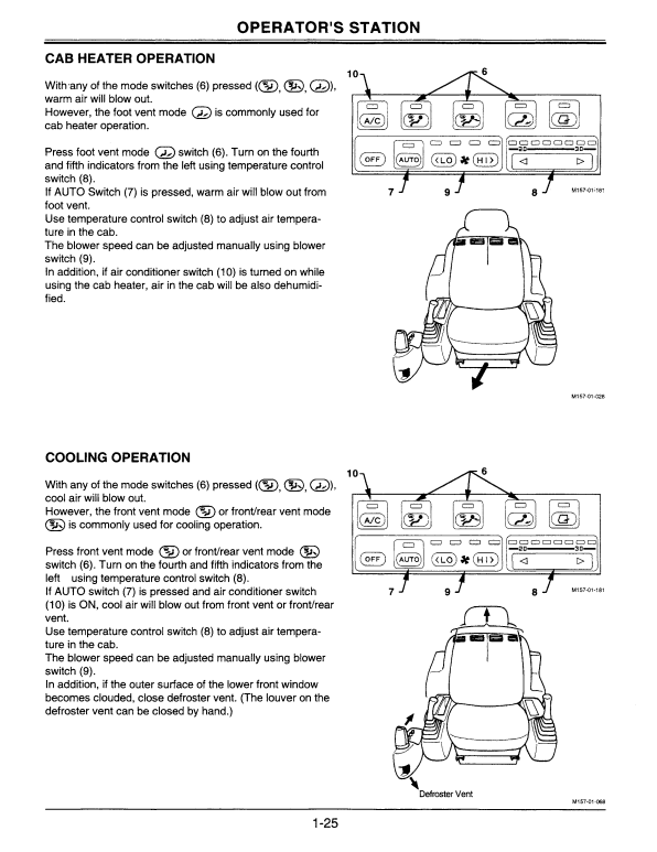 HITACHI EX120-5 EXCAVATOR OPERATOR MANUAL EM1E8NA21