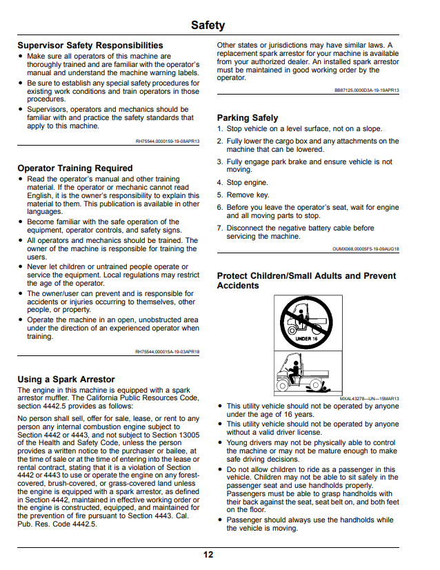 JOHN DEERE XUV590M, XUV590M S4 GATOR™ UTILITY VEHICLE OPERATOR MANUAL OMUC21097