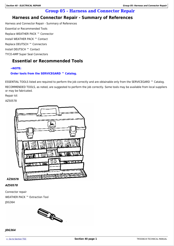 JOHN DEERE 131, 324, 324A, 328, 328A, 331 MOWER CONDITIONER TECHNICAL MANUAL TM300619