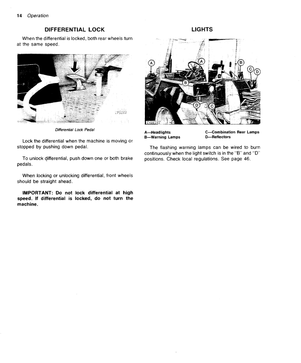 JOHN DEERE JD500-C BACKHOE LOADER OPERATOR MANUAL OMT67926