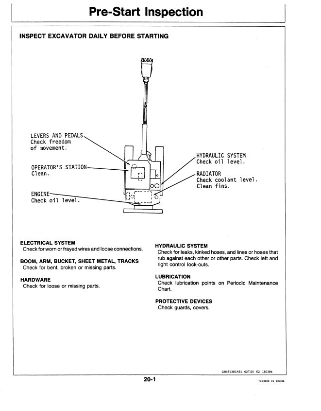 JOHN DEERE 25 EXCAVATOR OPERATOR MANUAL OMT107064