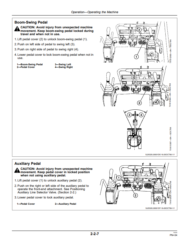JOHN DEERE 17D EXCAVATOR OPERATOR MANUAL OMT228734
