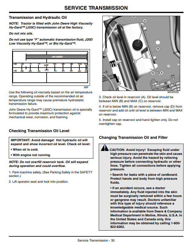 JOHN DEERE Z710A, Z720A ZTRAK™ OPERATOR MANUAL OMTCU29404