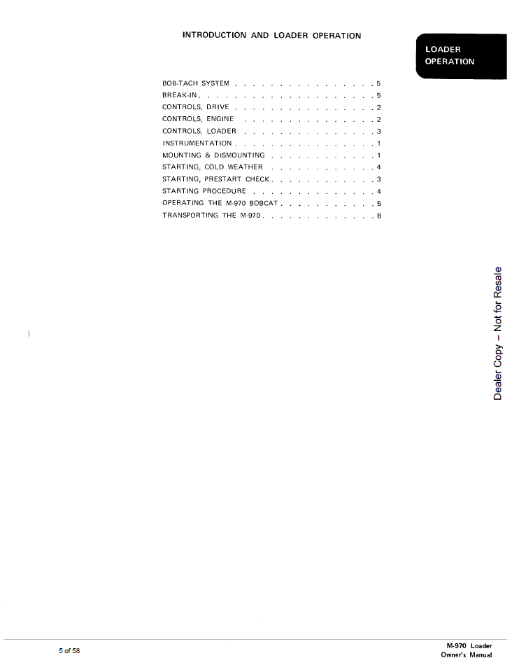 6545555 Bobcat 970 Loader Operator Guide Manual PDF