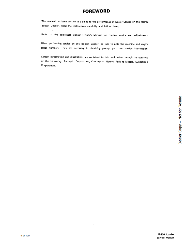 6545690 Bobcat M970 Loader Diesel Gasoline Repair Manual PDF