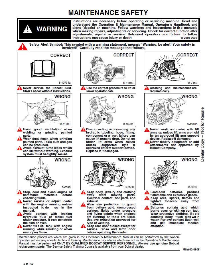6545690 Bobcat M970 Loader Diesel Gasoline Technical Manual PDF