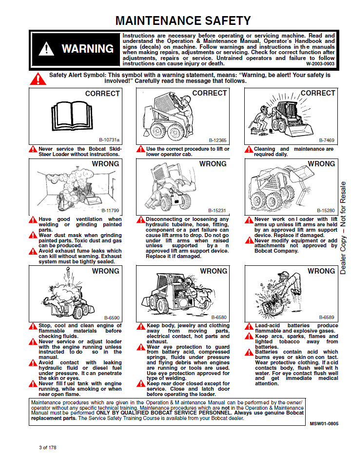 6549899 Bobcat 825 Loader Repair & Service Manual PDF