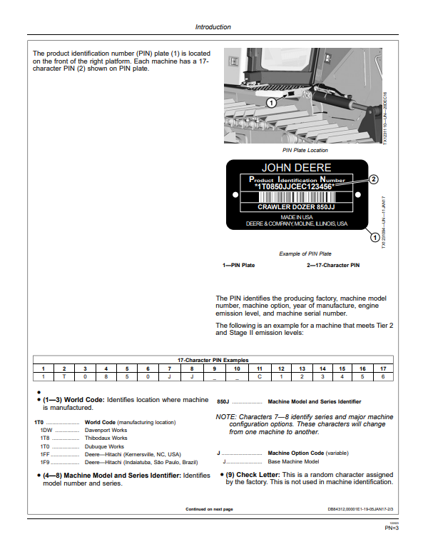 JOHN DEERE 850J-II CRAWLER DOZER OPERATOR MANUAL OMT384315X19