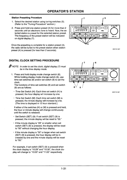HITACHI EX110M-5 EXCAVATOR OPERATOR MANUAL EM1E9NA21