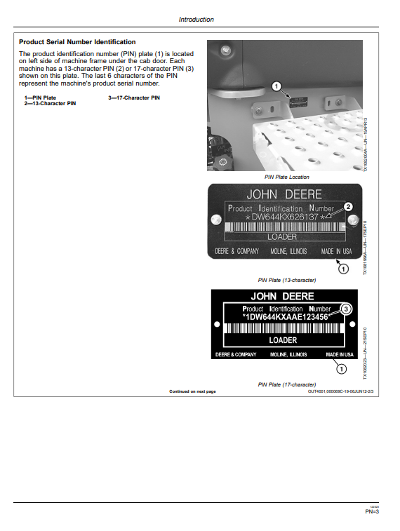 JOHN DEERE 644K 4WD LOADER OPERATOR MANUAL OMT260553