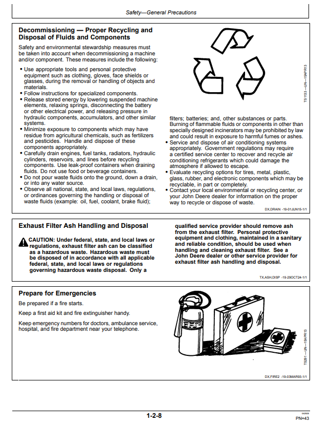 JOHN DEERE 130G EXCAVATOR OPERATOR MANUAL OMT364034X19