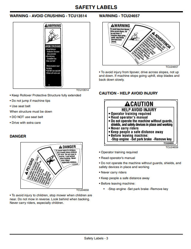JOHN DEERE Z710A, Z720A ZTRAK™ OPERATOR MANUAL OMTCU27952
