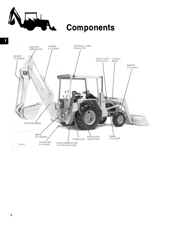 JOHN DEERE JD310-A BACKHOE LOADER OPERATOR MANUAL OMT66837