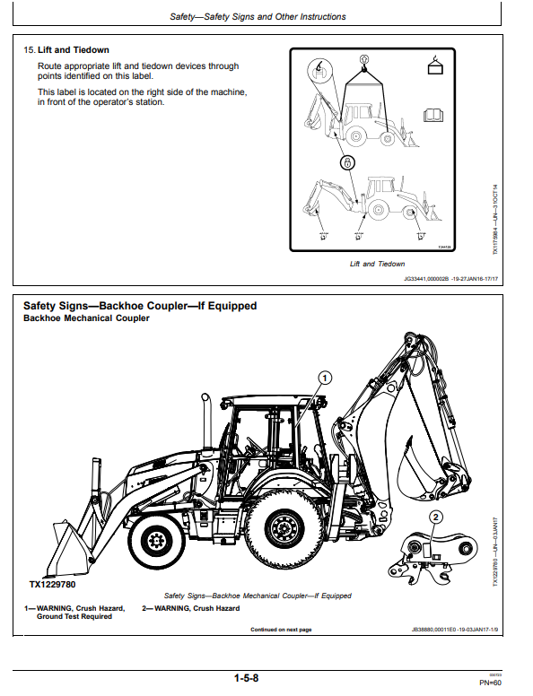 JOHN DEERE 410L BACKHOE LOADER OPERATOR MANUAL OMT357556X19