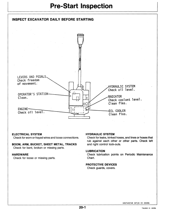 JOHN DEERE 50 EXCAVATOR OPERATOR MANUAL OMT107066