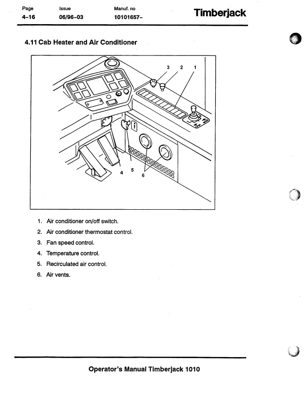 JOHN DEERE 1010 FORWARDER OPERATOR MANUAL F041519