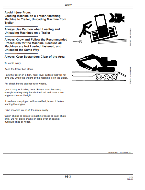 JOHN DEERE 80 EXCAVATOR OPERATOR MANUAL OMT185687