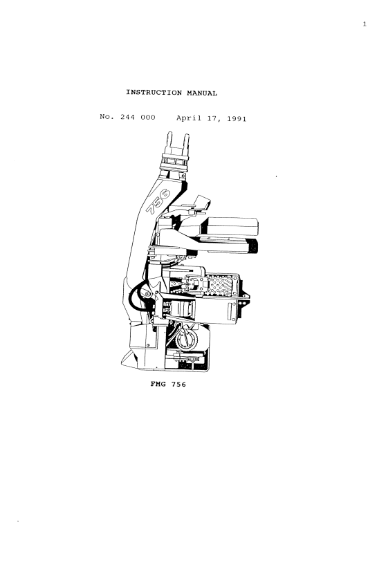 JOHN DEERE 756 HARVESTING HEAD INSTRUCTION MANUAL 756