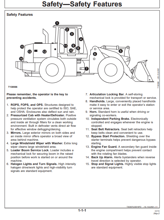 HITACHI LX100 LOADER OPERATOR MANUAL OMT196105