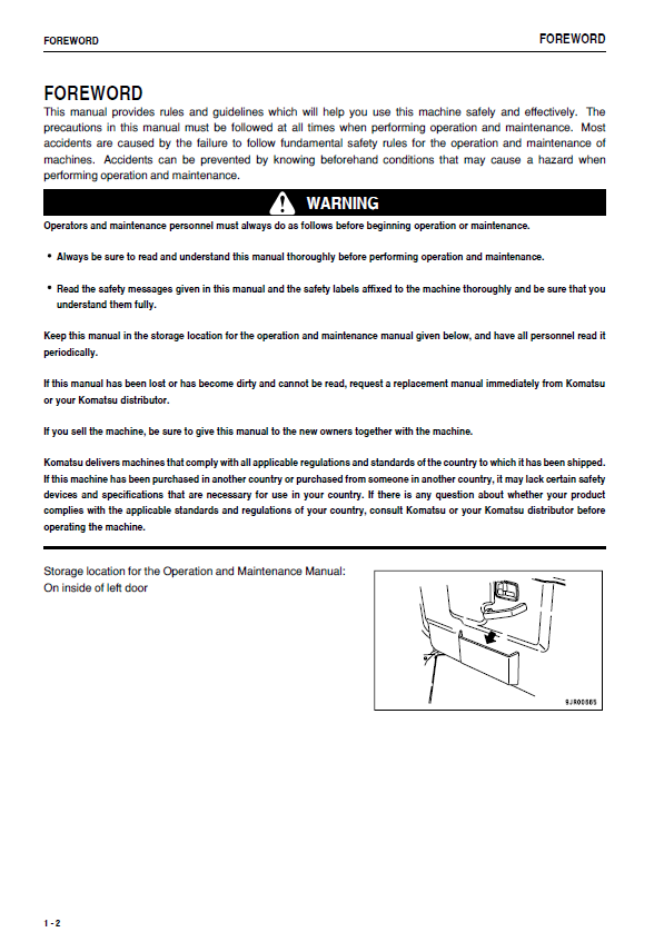 KOMATSU HM350-1 ARTICULATED DUMP TRUCK OPERATION & MAINTENANCE MANUAL PDF