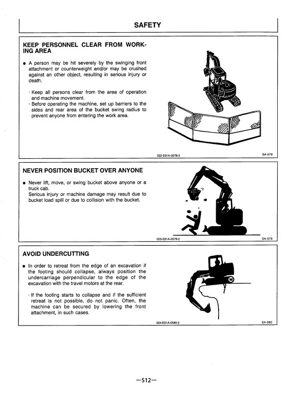 HITACHI EX135UR EXCAVATOR OPERATOR MANUAL EM1ED11