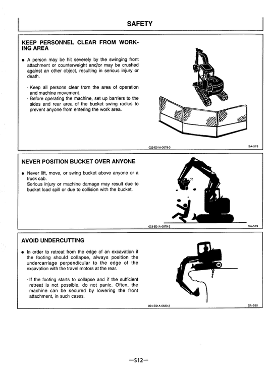HITACHI EX135UR EXCAVATOR OPERATOR MANUAL EM1ED11