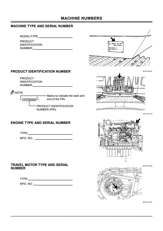 HITACHI ZAXIS 600, 650H, 600LC, 650LCH EXCAVATOR OPERATOR MANUAL EM17P21