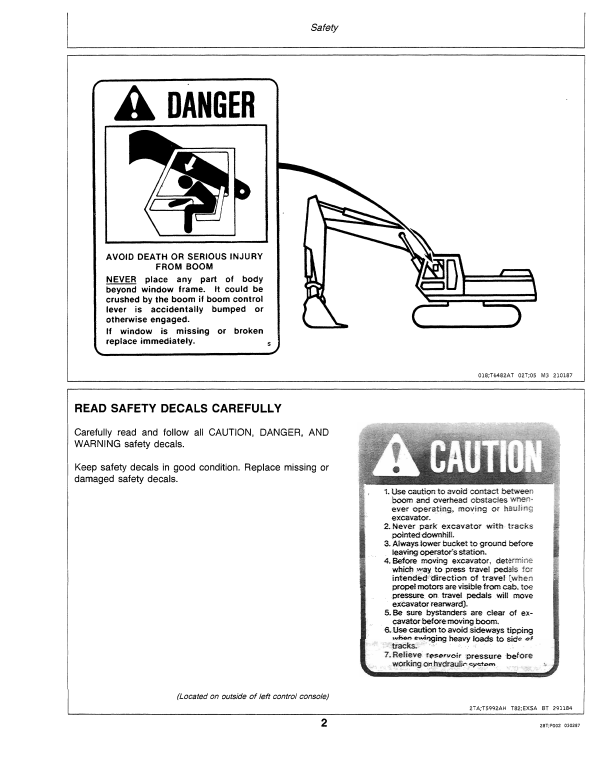 JOHN DEERE 490 EXCAVATOR OPERATOR MANUAL OMT114465