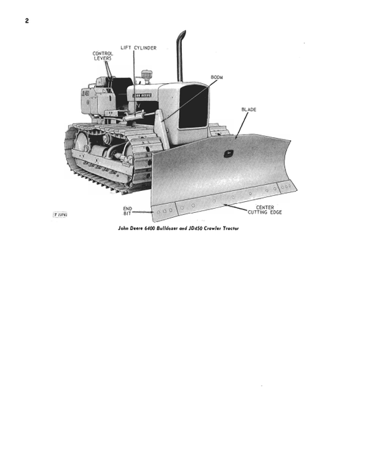 JOHN DEERE 6400 BULLDOZER OPERATOR MANUAL OMT26183