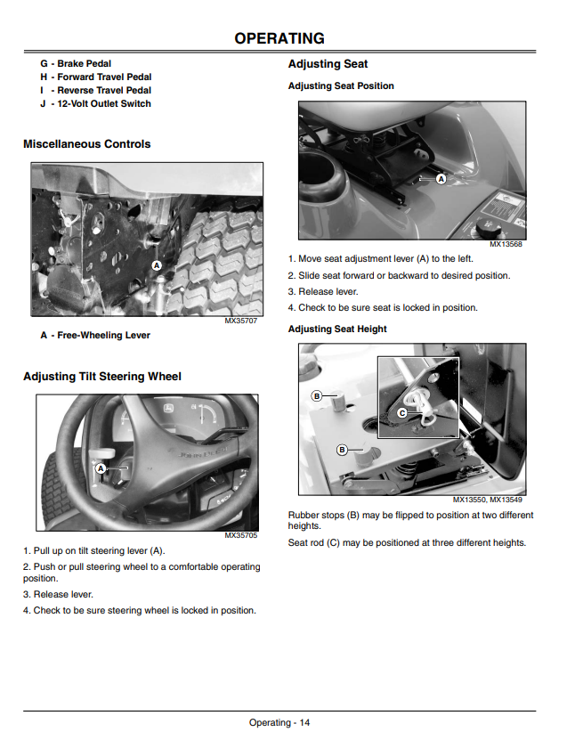JOHN DEERE SELECT SERIES™ TRACTOR X740, X744, X748 ULTIMATE™ SERIES OPERATOR MANUAL OMM154033