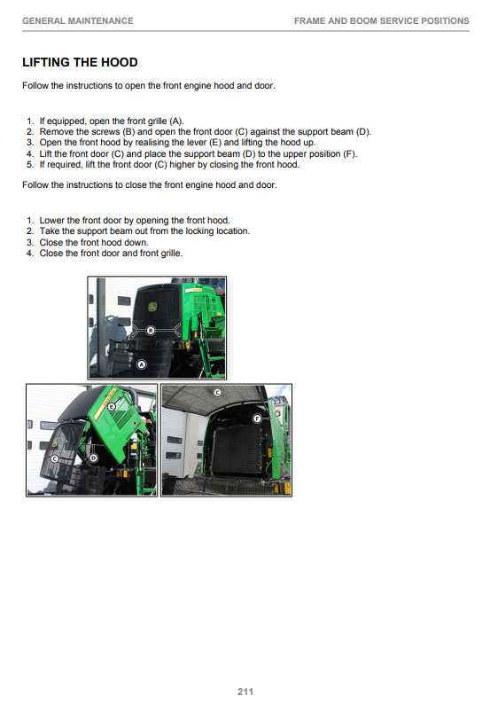 JOHN DEERE 1910G FINAL TIER 4 ROTATING & LEVELING CABIN OPERATOR MANUAL F700313