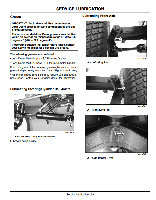 JOHN DEERE SELECT SERIES™ TRACTOR X740, X744, X748 ULTIMATE™ SERIES OPERATOR MANUAL OMM154033