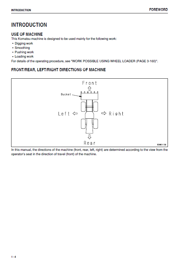 KOMATSU WA600-6 WHEEL LOADER OPERATION & MAINTENANCE MANUAL PDF