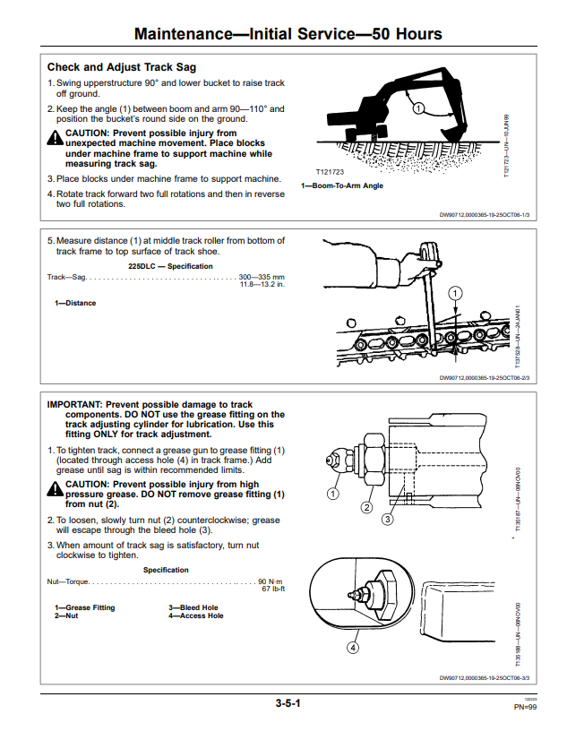 JOHN DEERE 225D LC EXCAVATOR OPERATOR MANUAL OMT226914
