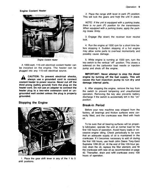 JOHN DEERE JD300-B BACKHOE LOADER OPERATOR MANUAL OMT56369