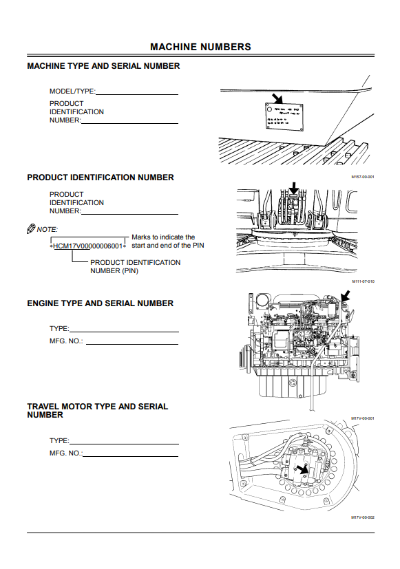 HITACHI ZAXIS 800, 850H EXCAVATOR OPERATOR MANUAL EM17V21