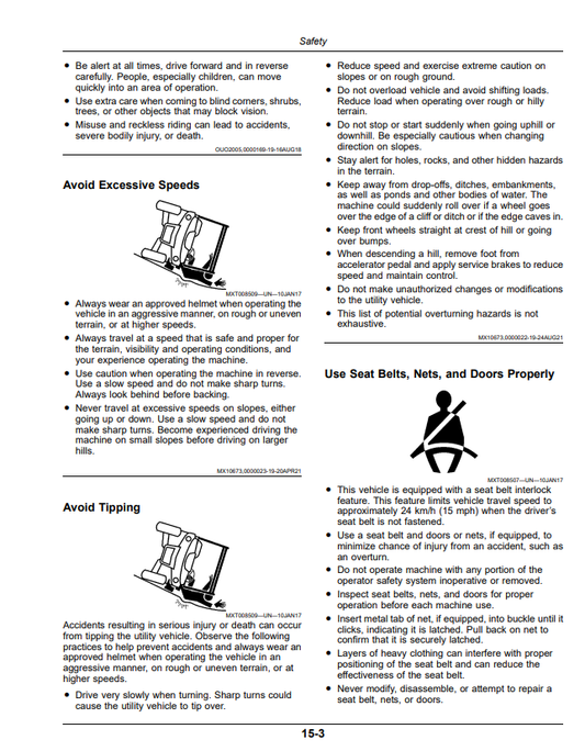 JOHN DEERE XUV590M AND XUV590M S4 GATOR™ UTILITY VEHICLES OPERATOR MANUAL OMUC42289