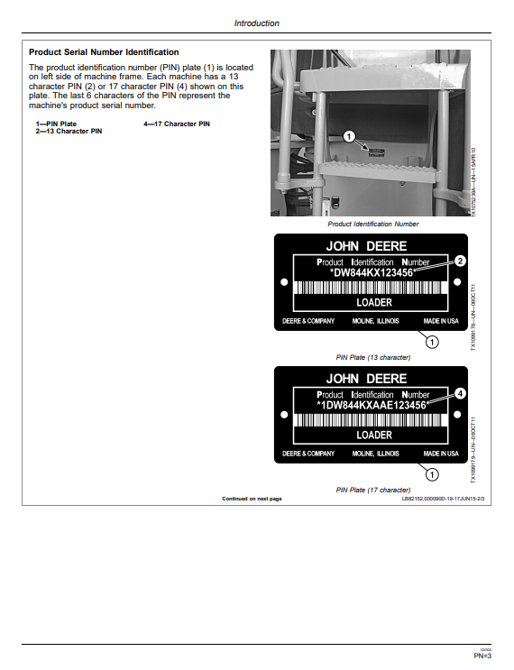 JOHN DEERE 844K SERIES II 4WD LOADER OPERATOR MANUAL OMT260592