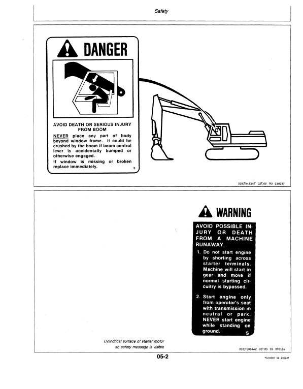 JOHN DEERE 595 EXCAVATOR OPERATOR MANUAL OMT114466