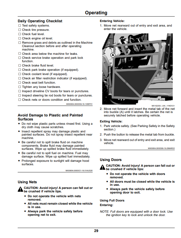 JOHN DEERE XUV865E, XUV865M, XUV865R GATOR™ UTILITY VEHICLES OPERATOR MANUAL OMUC36658