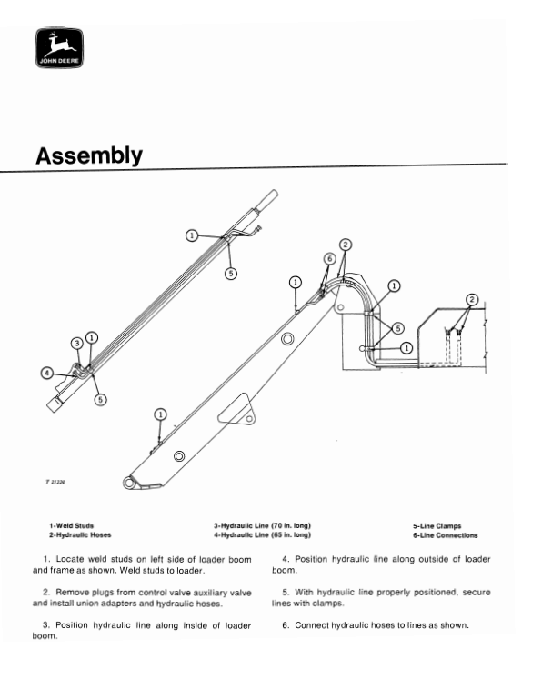 JOHN DEERE 7712 LOG LOADER FOR JD450-B CRAWLER OPERATOR MANUAL OMT32917