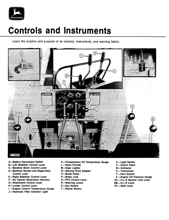 JOHN DEERE JD450-C CRAWLER LOADER OPERATOR MANUAL OMT71337