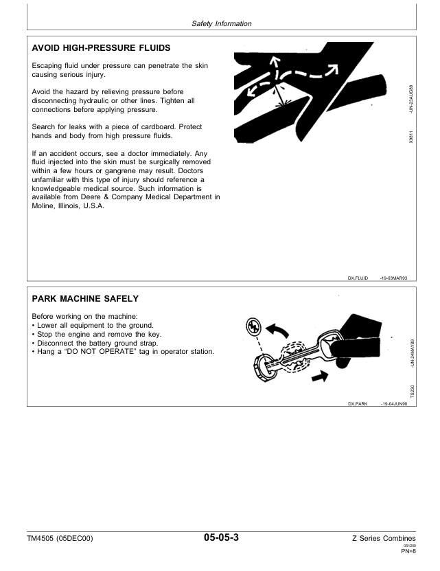 JOHN DEERE 2054, 2056, 2058, 2064 AND 2066 COMBINE TECHNICAL MANUAL TM4505